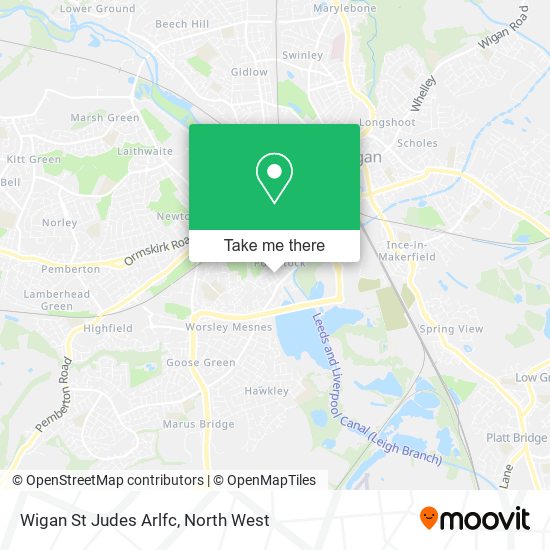 Wigan St Judes Arlfc map