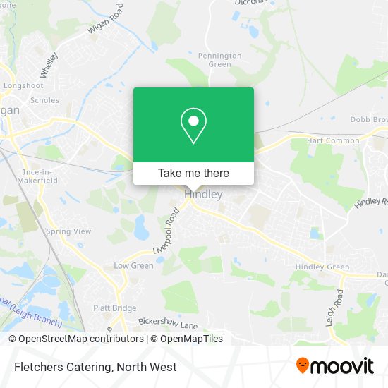 Fletchers Catering map