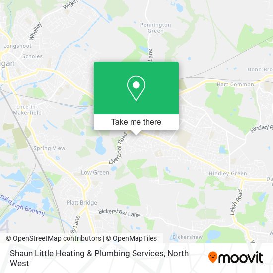 Shaun Little Heating & Plumbing Services map