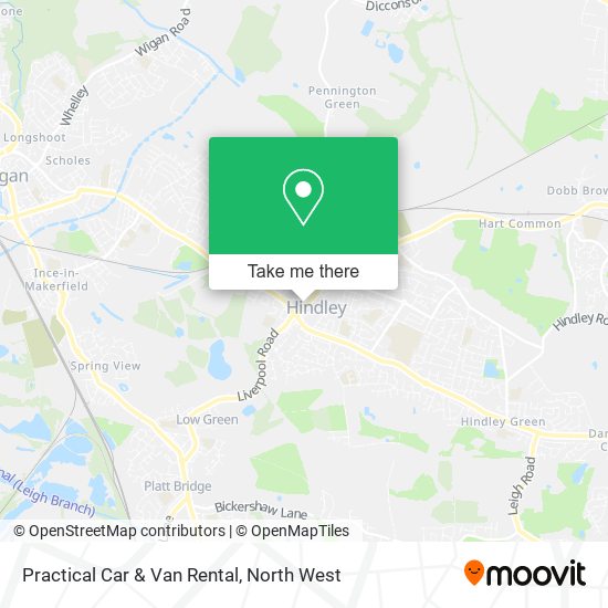 Practical Car & Van Rental map