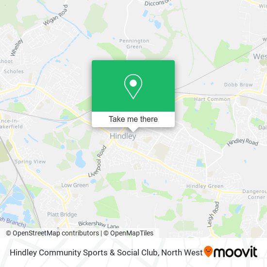 Hindley Community Sports & Social Club map