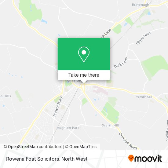 Rowena Foat Solicitors map