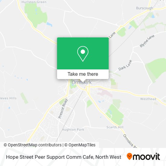 Hope Street Peer Support Comm Cafe map