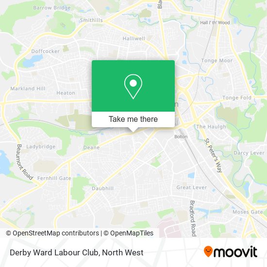 Derby Ward Labour Club map