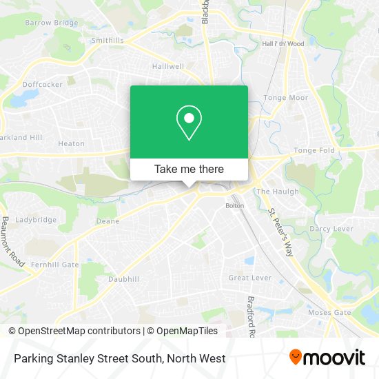 Parking Stanley Street South map