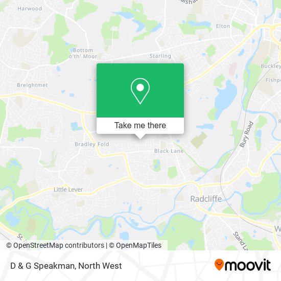 D & G Speakman map