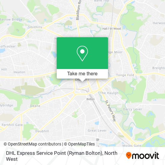 DHL Express Service Point (Ryman Bolton) map