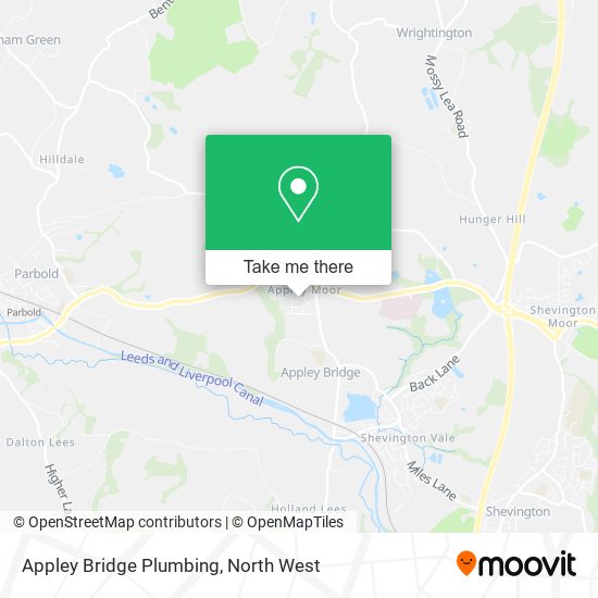 Appley Bridge Plumbing map