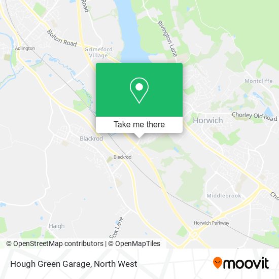 Hough Green Garage map