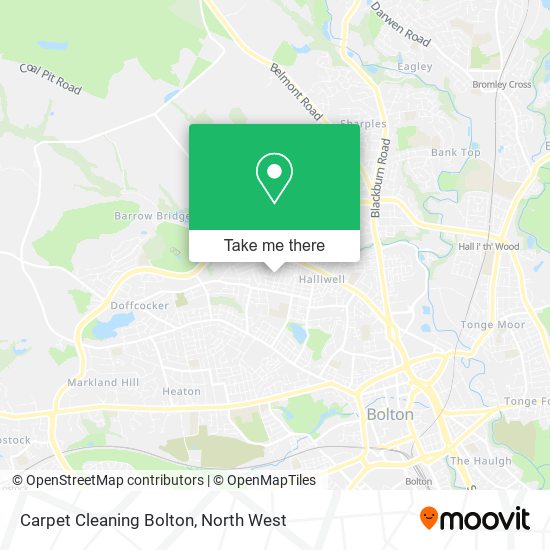 Carpet Cleaning Bolton map