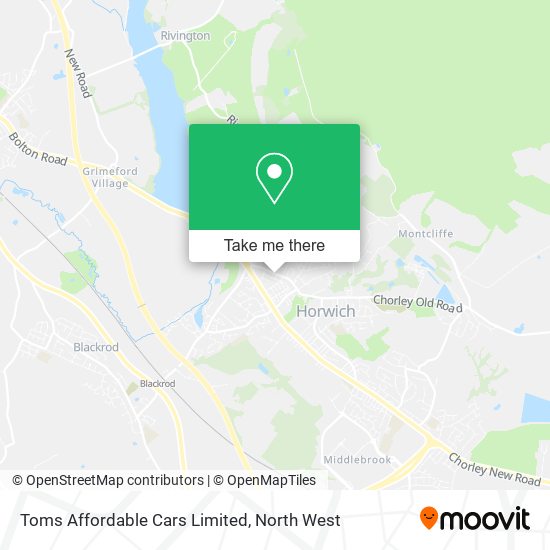 Toms Affordable Cars Limited map