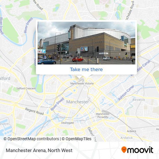 Manchester Arena map