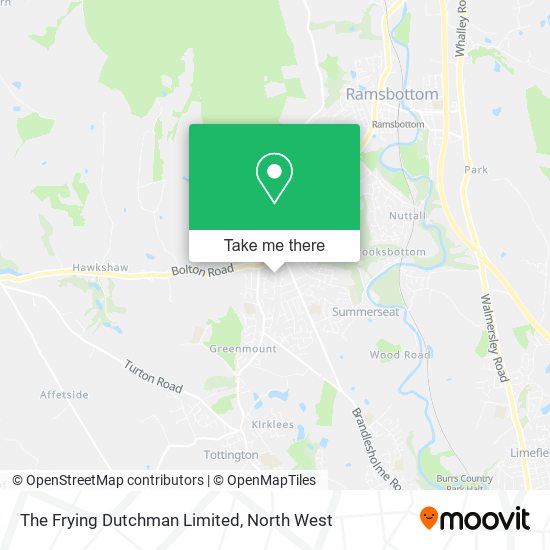 The Frying Dutchman Limited map