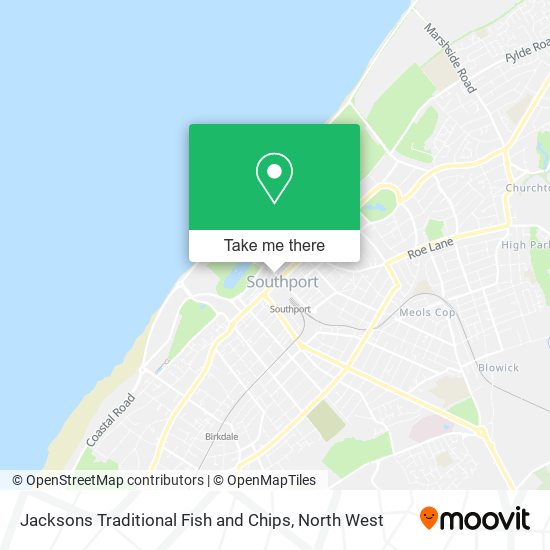 Jacksons Traditional Fish and Chips map