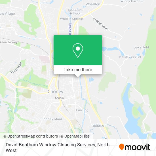David Bentham Window Cleaning Services map
