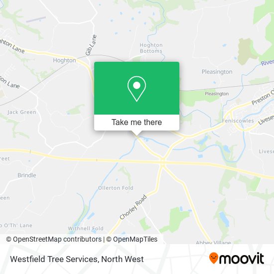 Westfield Tree Services map