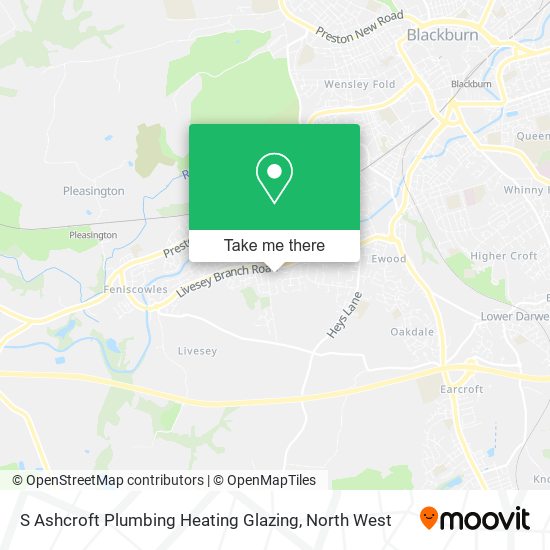 S Ashcroft Plumbing Heating Glazing map