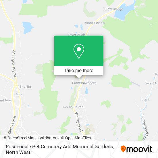 Rossendale Pet Cemetery And Memorial Gardens map