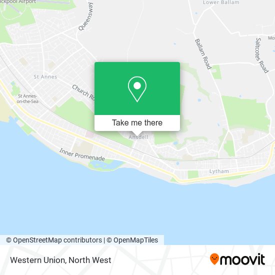 Western Union map