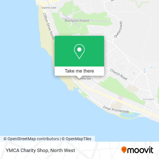 YMCA Charity Shop map