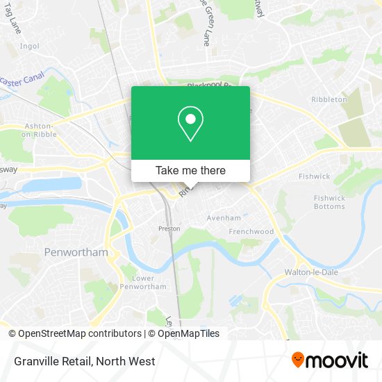 Granville Retail map
