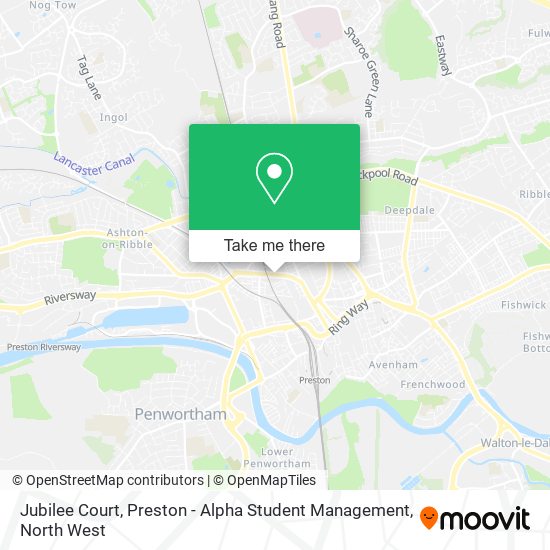 Jubilee Court, Preston - Alpha Student Management map