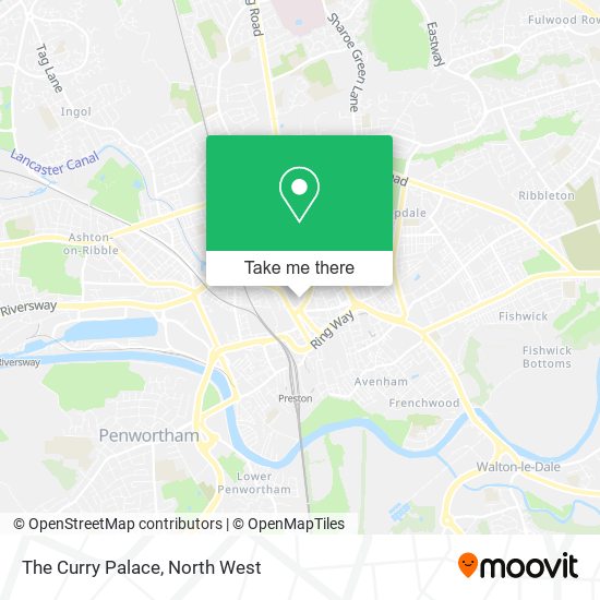 The Curry Palace map