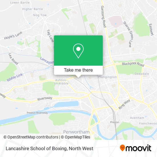 Lancashire School of Boxing map