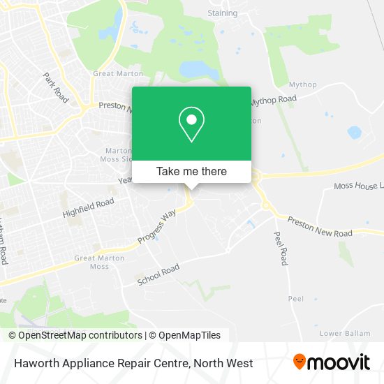 Haworth Appliance Repair Centre map