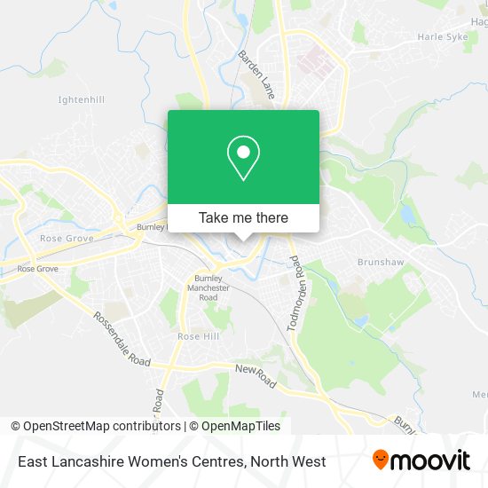 East Lancashire Women's Centres map