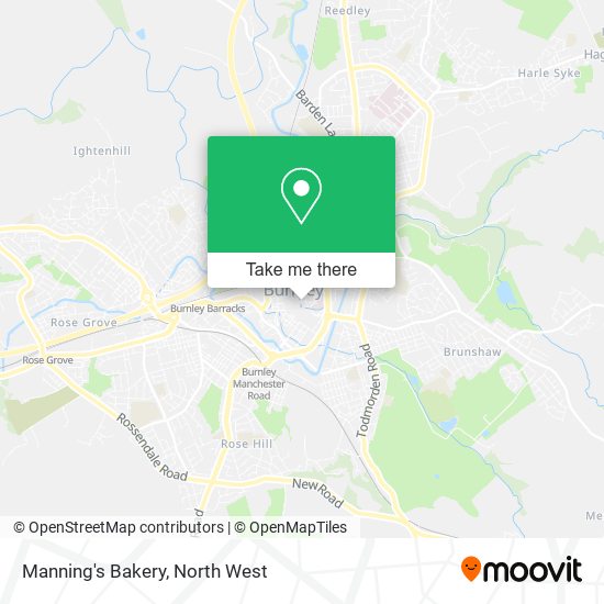 Manning's Bakery map