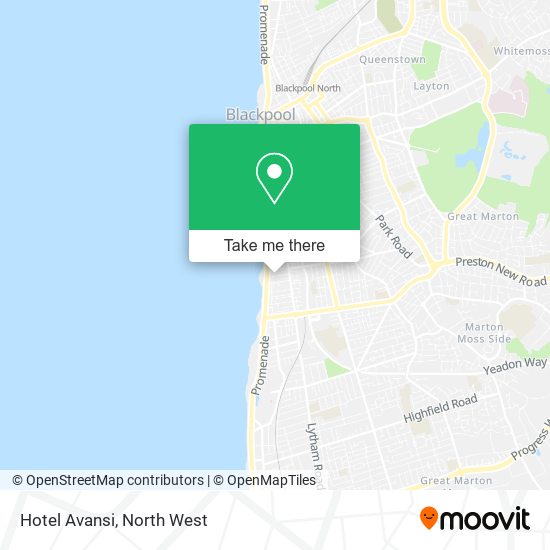 Hotel Avansi map