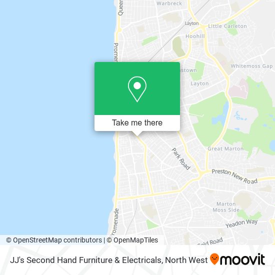 JJ's Second Hand Furniture & Electricals map