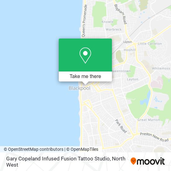 Gary Copeland Infused Fusion Tattoo Studio map