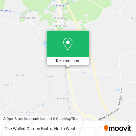 The Walled Garden Bistro map