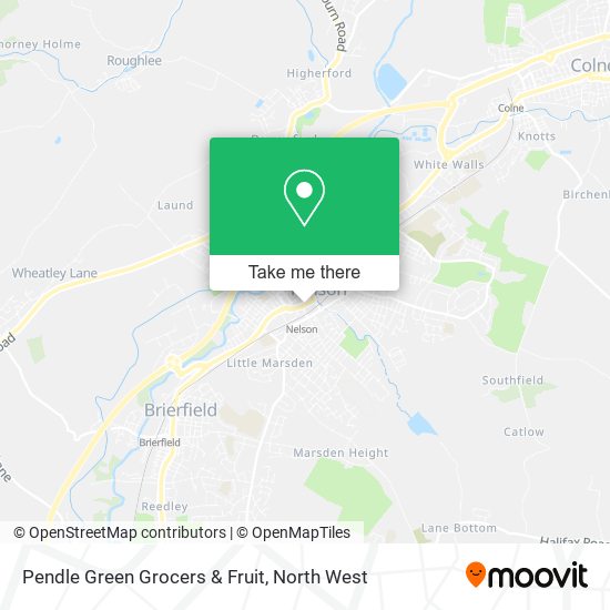 Pendle Green Grocers & Fruit map