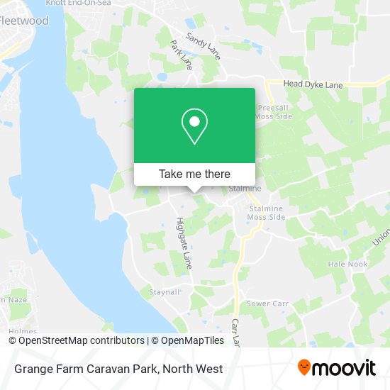 Grange Farm Caravan Park map