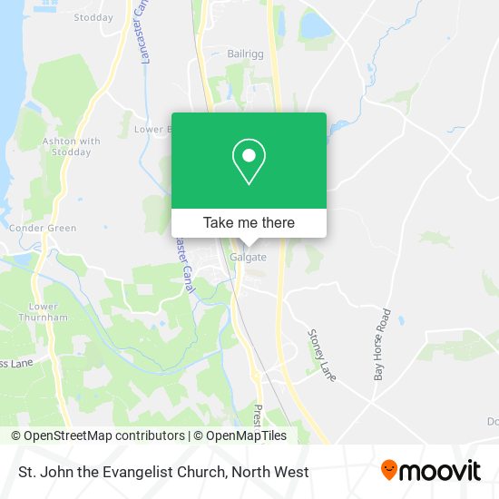 St. John the Evangelist Church map