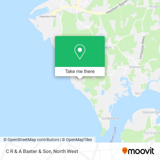 C R & A Baxter & Son map