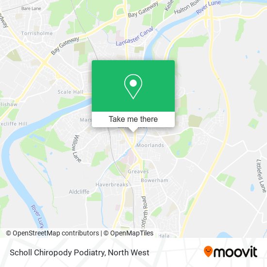 Scholl Chiropody Podiatry map