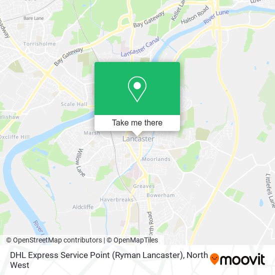DHL Express Service Point (Ryman Lancaster) map