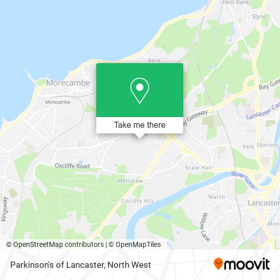 Parkinson's of Lancaster map