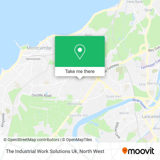 The Industrial Work Solutions Uk map