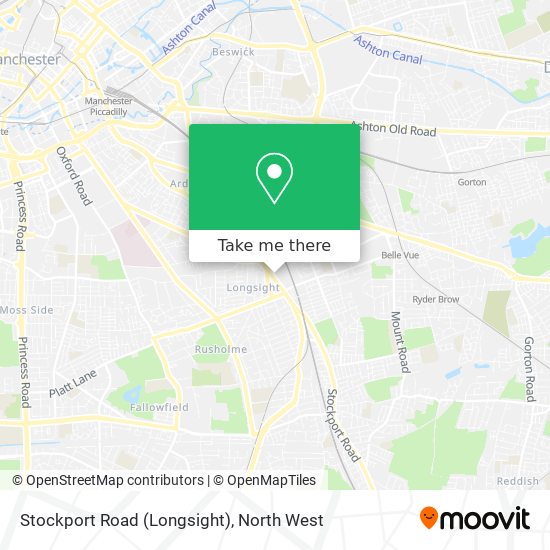 Stockport Road (Longsight) map