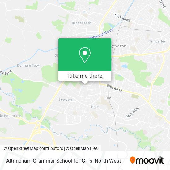 Altrincham Grammar School for Girls map