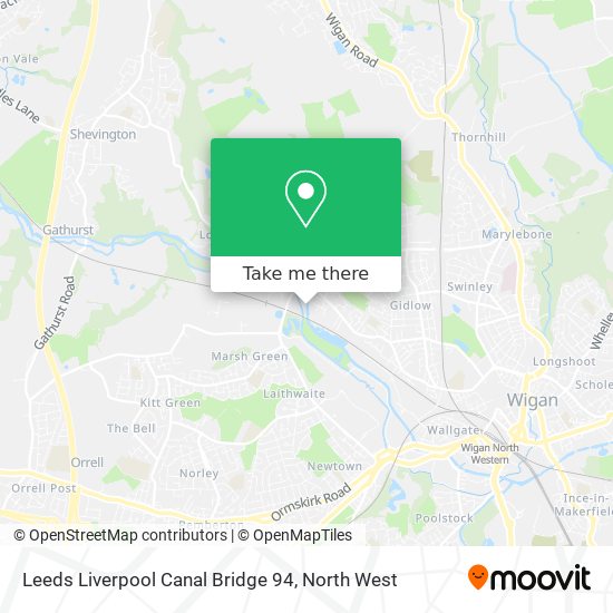 Leeds Liverpool Canal Bridge 94 map