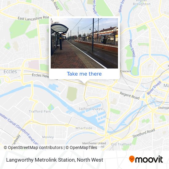Langworthy Metrolink Station map