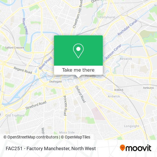 FAC251 - Factory Manchester map