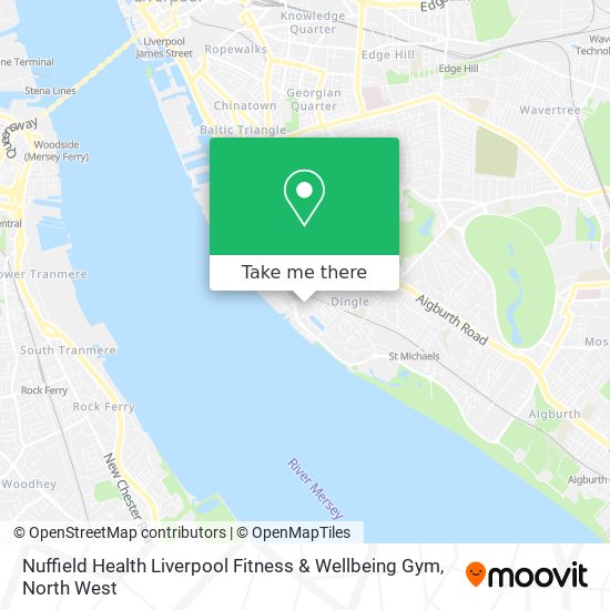 Nuffield Health Liverpool Fitness & Wellbeing Gym map