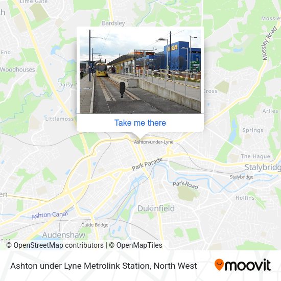 How to get to Ashton under Lyne Metrolink Station in Ashton Under Lyne